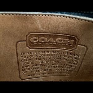 Vintage leather coach purse